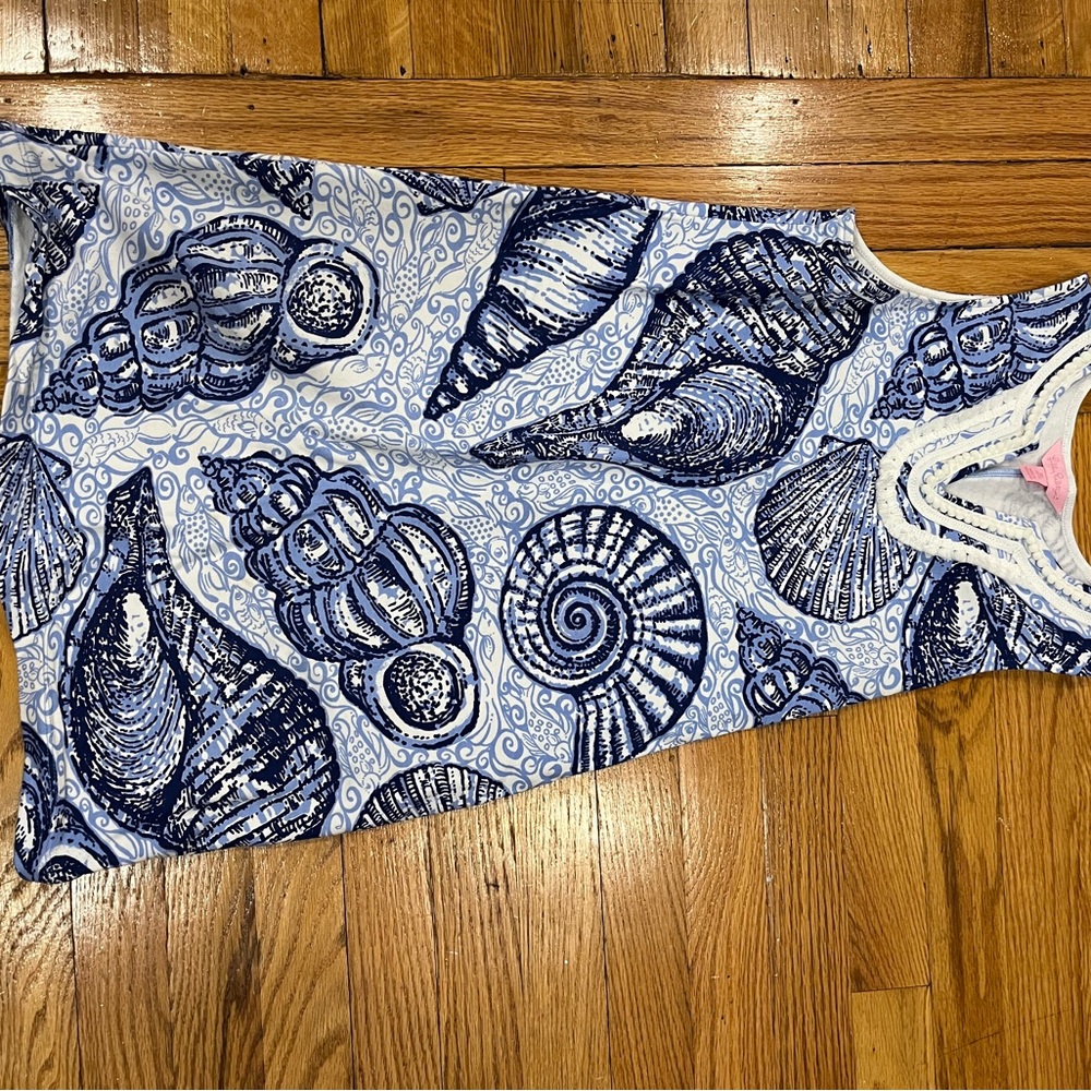 Lilly Pulitzer Blue and White Seashell Dress